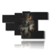 famous paintings with owl birds - version: 7 pannelli 172x103cm
