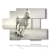 cuadros caballo blanco sobre blanco - version: 6 pannelli 129x94cm