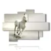 quadri di cavallo bianco su bianco - version: 9 pannelli 164x114cm