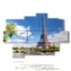 quadri su parigi guardando la torre eiffel - version: 9 pannelli 164x114cm