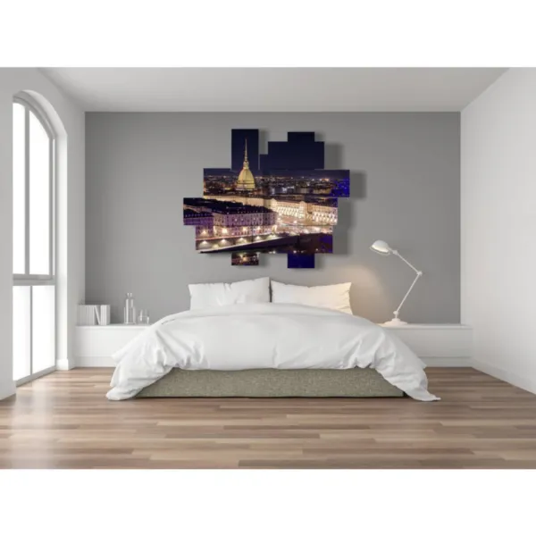 tableaux avec une ligne d''horizon de Turin