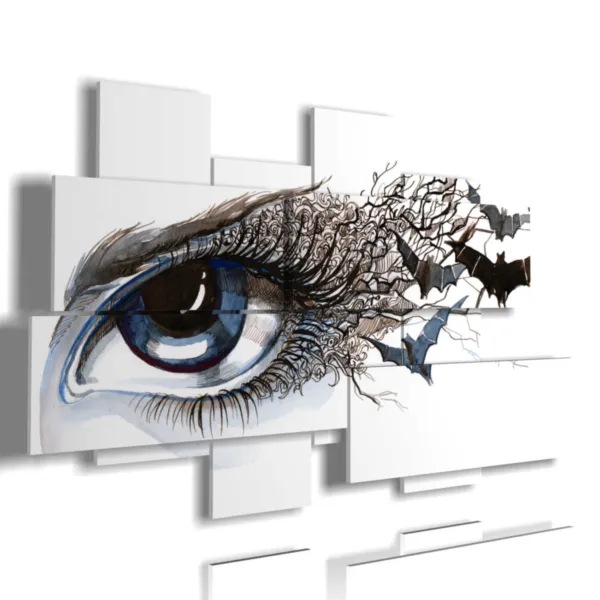 Paintings of women staring into mirrors with a dark, brooding ga