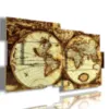 quadri mappamondo vintage