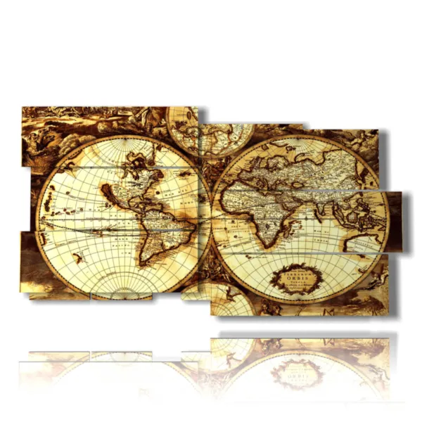 quadri mappamondo