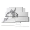 painting horse in profile - version: 9 pannelli 173x103cm