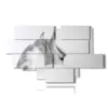 painting horse in profile - version: 12 pannelli 206x119cm
