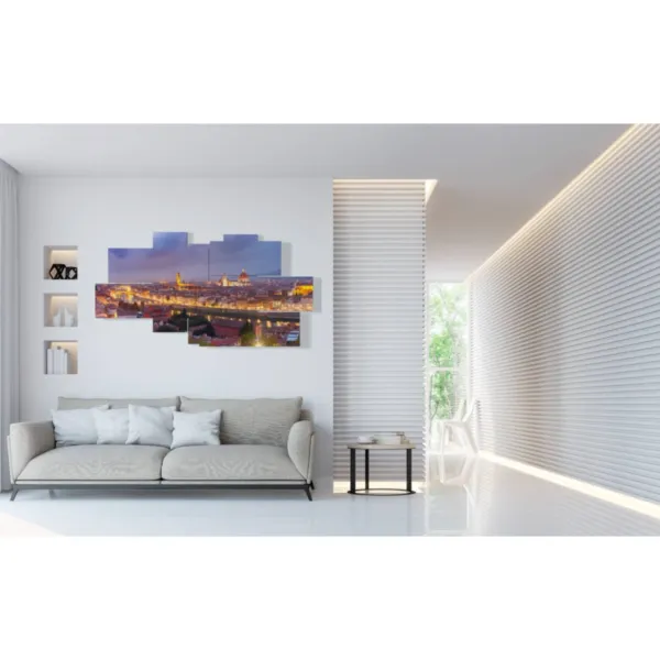 diseño de interiores de Florencia por la noche