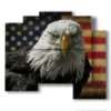 famous paintings of eagle birds - version: 5 pannelli 89x77cm