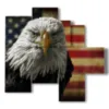 famous paintings of eagle birds - version: 5 pannelli 110x105cm
