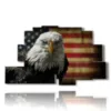 famous paintings of eagle birds - version: 9 pannelli 173x103cm