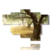 paintings modern olive trees - version: 6 pannelli 136x94cm