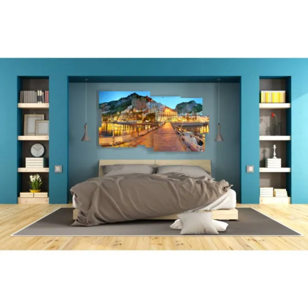 Poster mit Panoramafotos italienischer Städte