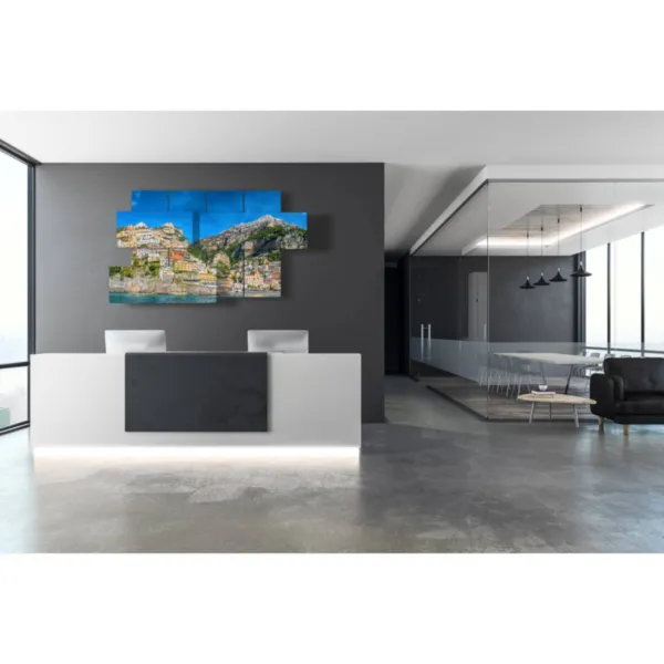 decorazioni con città italiane sul mare