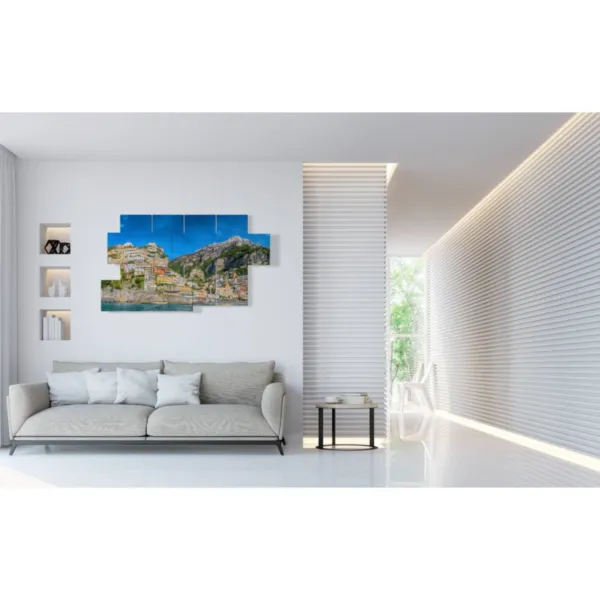 Murals featuring Italian cities by the sea