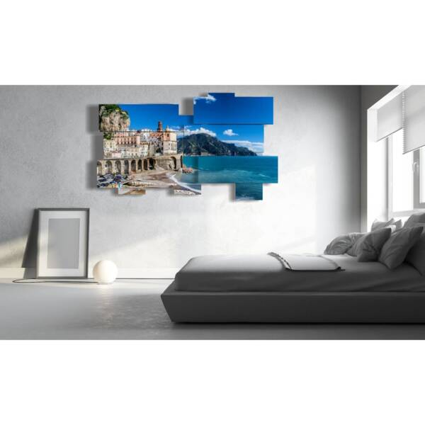 Affiche de la ville italienne peinture - Amalfi