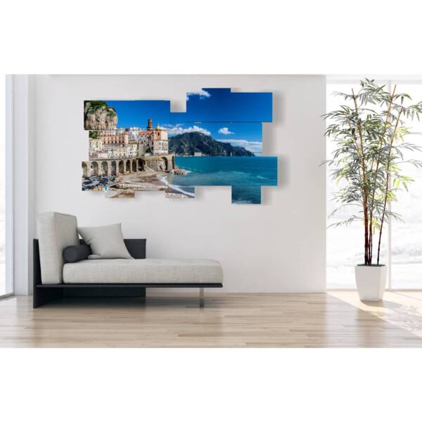Affiche de la ville italienne peinture - Amalfi