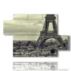 tableau tour eiffel en noir et blanc - version: 5 pannelli 128x85cm