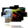 painting parrot color painting - version: 9 pannelli 164x114cm