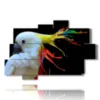 painting parrot color painting - version: 10 pannelli 173x114cm
