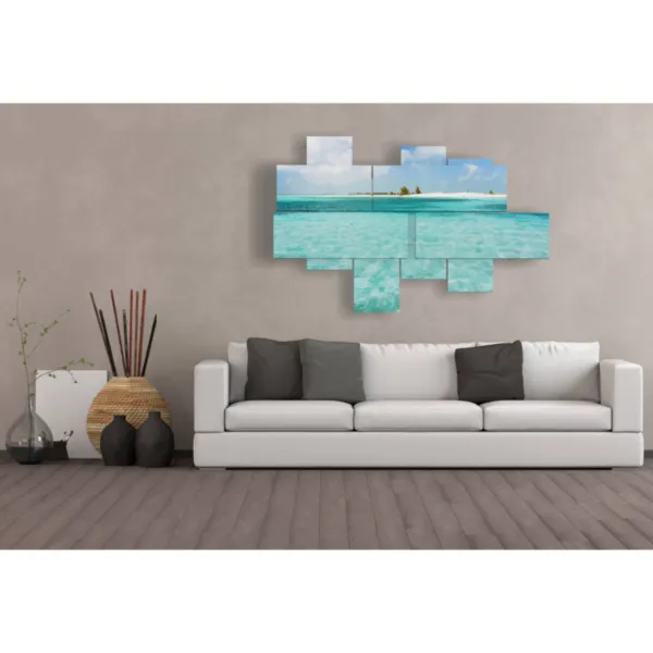 Gemälde mit Kuba-Drucken