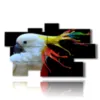 painting parrot color painting - version: 9 pannelli 182x107cm