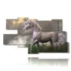 quadro cavallo 3d come nelle favole - version: 9 pannelli 180x103cm