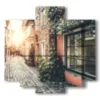 paris photo cuadro tra le vie - version: 5 pannelli 89x85cm