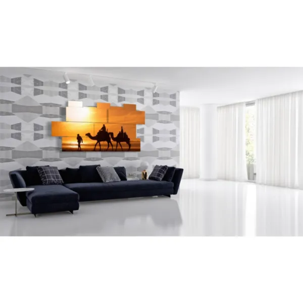 Murals with photos of Morocco