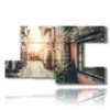 foto parigi quadro tra le vie - version: 8 pannelli 173x100cm