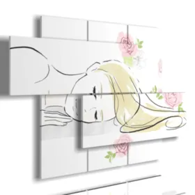 tableaux de femmes dans le jardin