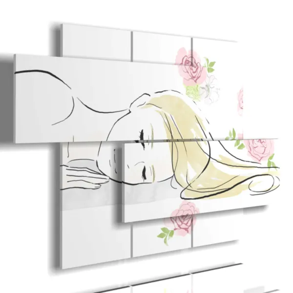 Gemälde von Frauen im Garten