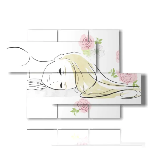 Tableau de femmes dans le jardin