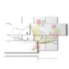 tableau femmes au jardin zen - version: 7 pannelli 157x90cm