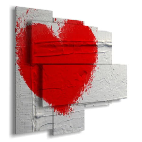 cuadros y corazones pintados