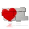 paintings and painted hearts - version: 10 pannelli 190x110cm