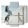 quadro famoso con cavalli domati da donna - version: 5 pannelli 89x85cm