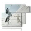 quadro famoso con cavalli domati da donna - version: 6 pannelli 122x96cm
