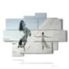 quadro famoso con cavalli domati da donna - version: 9 pannelli 164x114cm