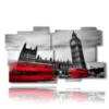 quadro con foto london bus red - version: 11 pannelli 184x104cm