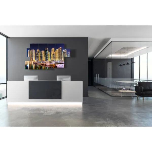 decorazione murale Dubai di notte