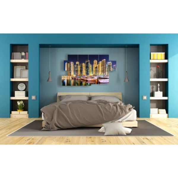 Druck auf Leinwand Dubai bei Nacht