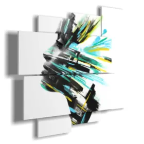 Gemälde von Frauen am Fenster, kunstvoll gestaltet.