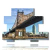 tableaux sur new york vus du pont de brooklyn - version: 10 pannelli 171x127cm