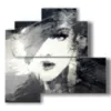 quadri visi donne belle e sicure - version: 4 pannelli 83x78cm