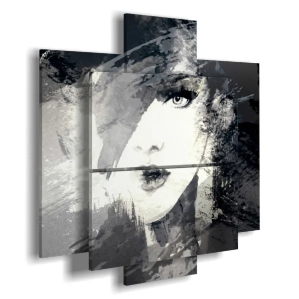 Peintures de visages de femmes belles et confiantes