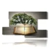 tableaux d arbres abstraits dans un livre de contes - version: 8 pannelli 173x100cm