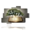 tableaux d arbres abstraits dans un livre de contes - version: 10 pannelli 173x114cm