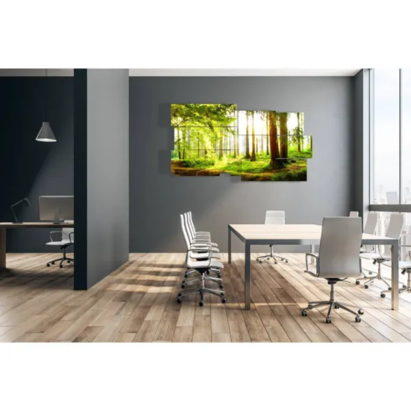 décorations murales avec des arbres d''automne