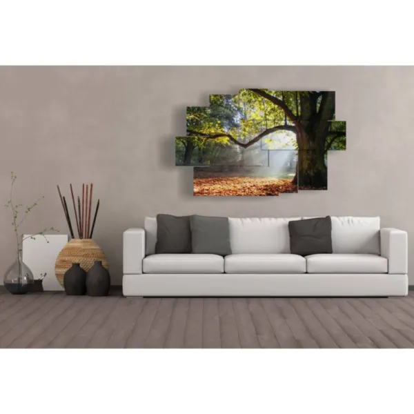 design d''intérieur tableaux arbres colorés