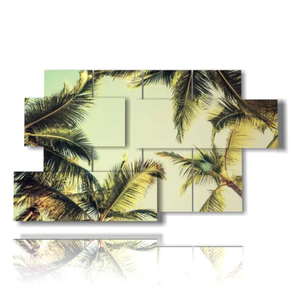 Hierarchical paintings with raised trees